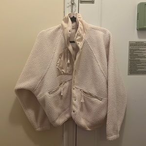 Free People Hit the Slopes Fleece Jacket in Canvas